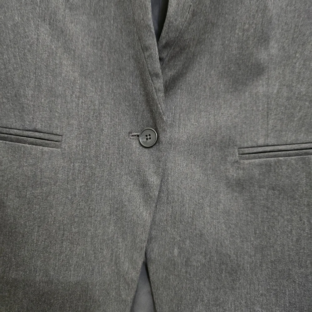 OLD NAVY size XXL Classic Twill Pixie Notched Lapel Single Button Blazer Gray‎